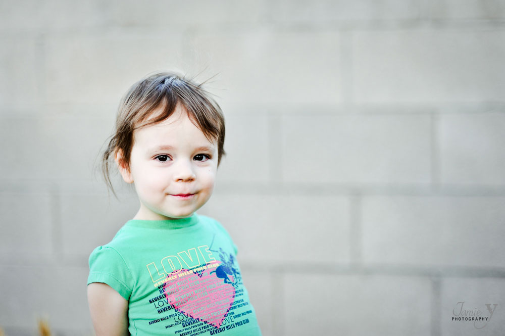 children's portrait taken in las vegas little girl smiling