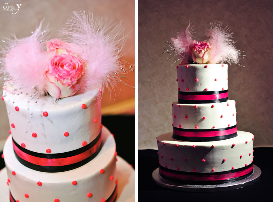 pretty in pink wedding cake las vegas