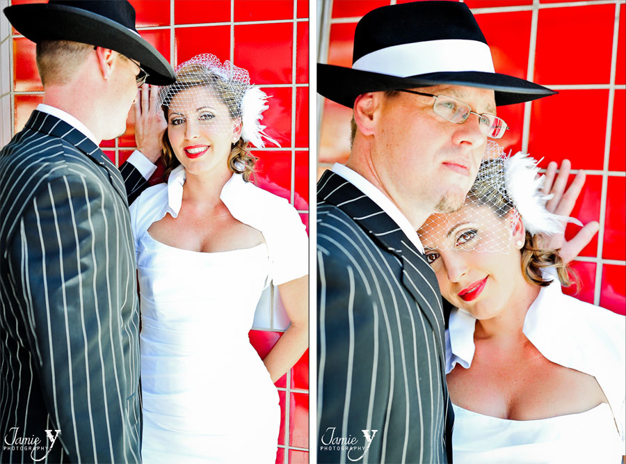 Pin up style outlet wedding dress