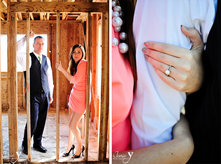 Krista & Joe|Engagement Photographs|Town Square & Abandoned House