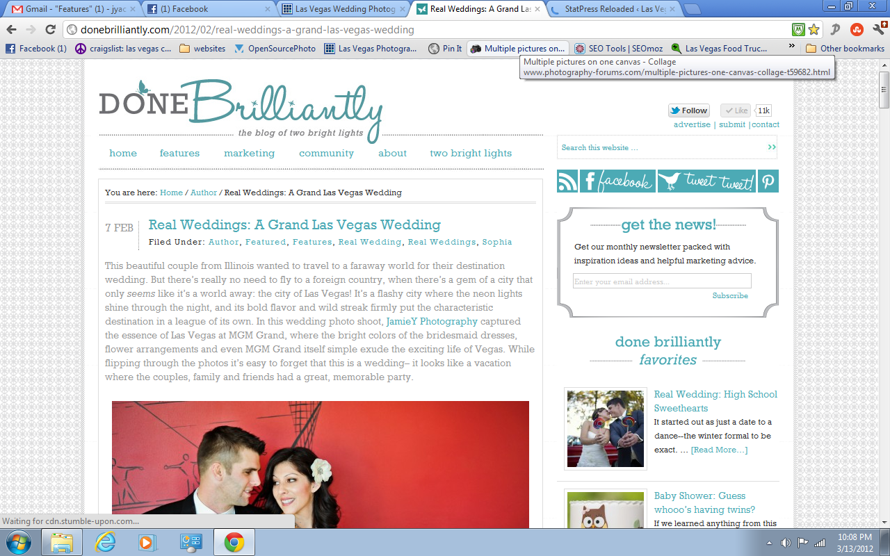 wedding featured on done brilliantly