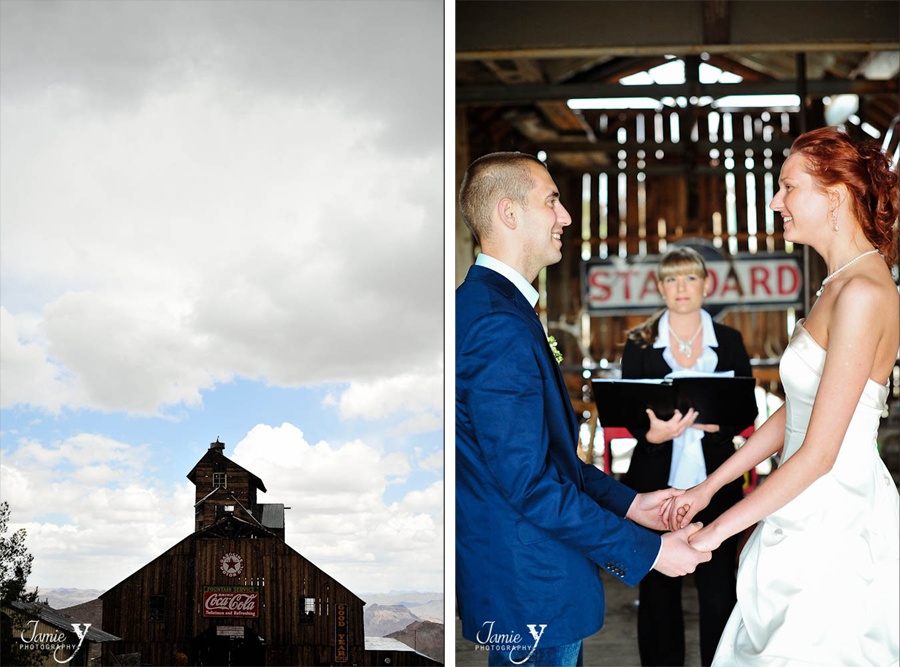 wedding photo at barn in nelson nevada