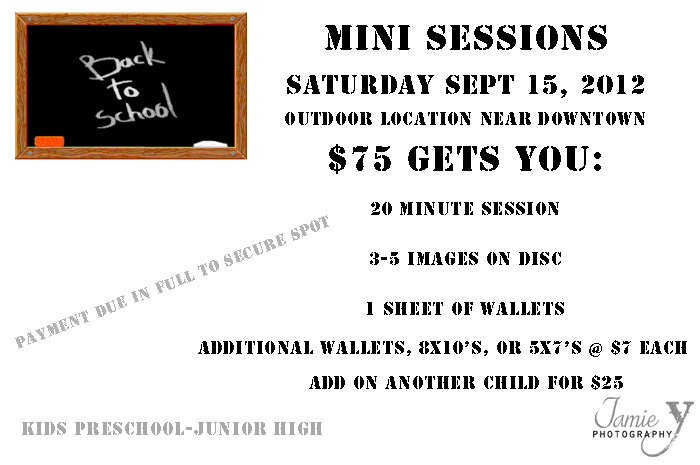 Back To School Mini Sessions | For Parents Who Want Something Better | September 2012 | Las Vegas Portrait Photography