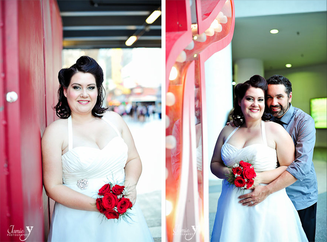 Elise & Sebastian | Retro Downtown Wedding Portraits