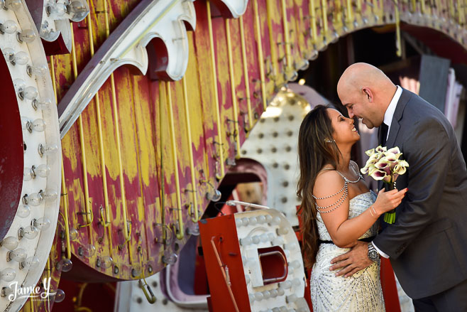 Las Vegas Neon Boneyard Photo Shoot | Simone & Josh