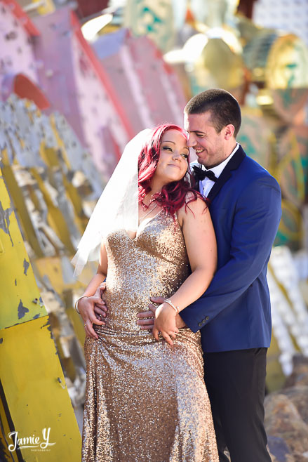 Destination Las Vegas Wedding | Neon Museum | Katie & Josh