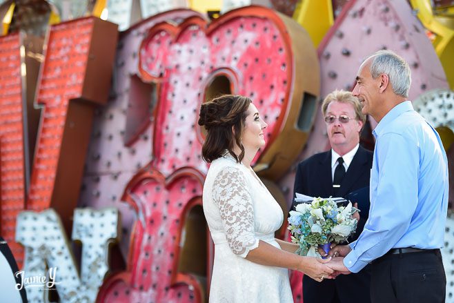 Neon Museum Las Vegas Wedding | Cheri & Kent