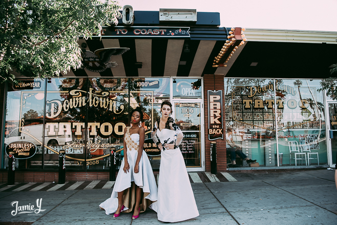 Las Vegas Wedding Dress Editorial | Roberta Frey Designs