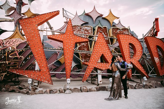 rock n roll vegas wedding