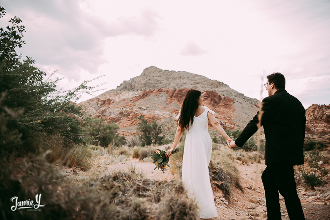 Las Vegas Desert Wedding Photos | Jamie & Kevin