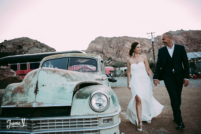 Ghost Town Elopement Las Vegas | Cecile & Vincent