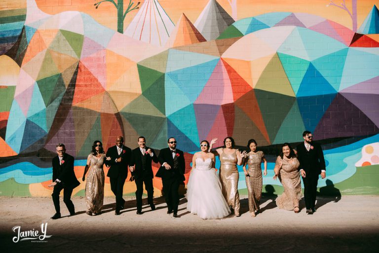 Neon Museum Wedding Ceremony & Reception Alexis & Nathan Jamie Y