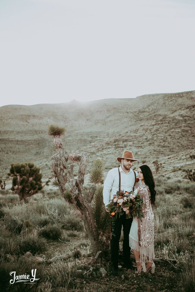 Moody Rock N Roll Boho Elopement Las Vegas