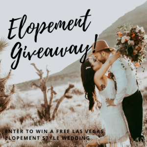giveaway for las vegas desert elopement
