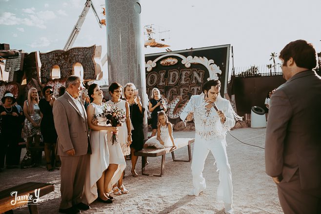 Destination Wedding At The Neon Museum Las Vegas