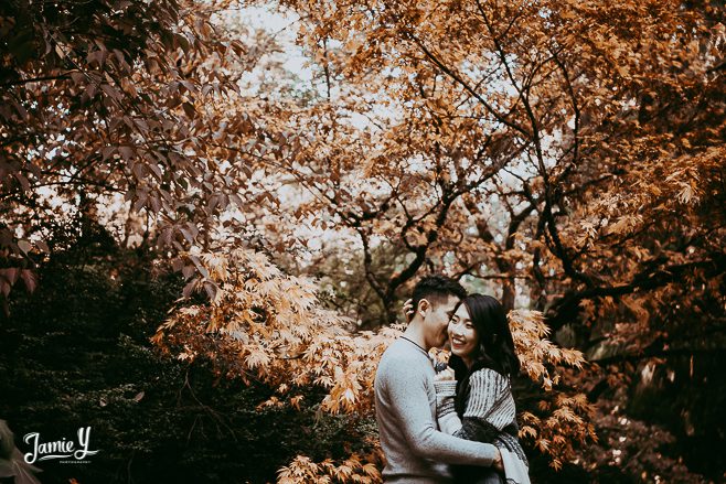 Seattle Arboretum Engagement Photography