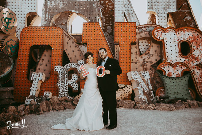 Anniversary Photo Shoot Neon Museum