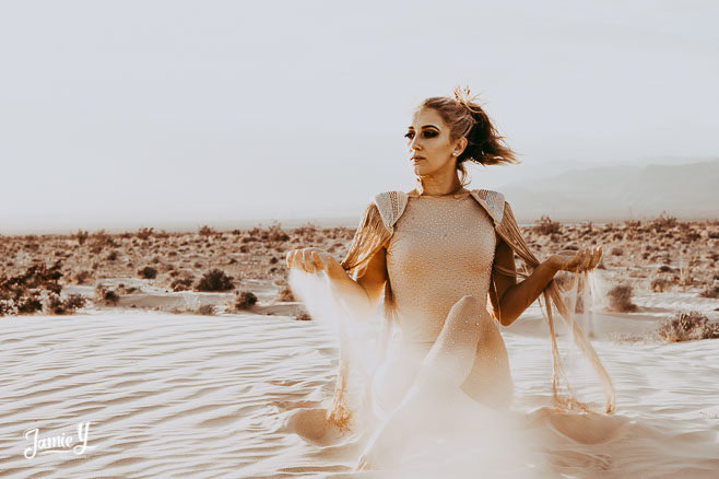 Dancer In The Sand Dunes | Editorial Photography