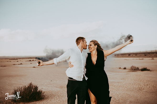 Engagement Photos Dry Lake Bed