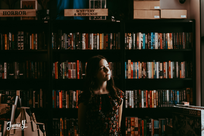 Madilyn’s Book Store Photo Shoot | The Writers Block