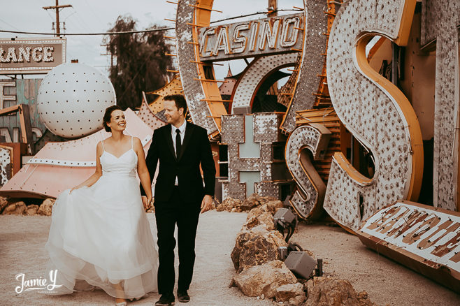 neon museum wedding