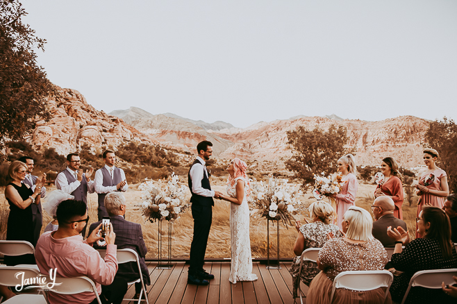 Calico Basin Wedding Vegas | Vanessa & Dave