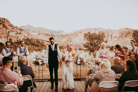 Calico Basin Wedding Vegas | Vanessa & Dave - Jamie Y Photography