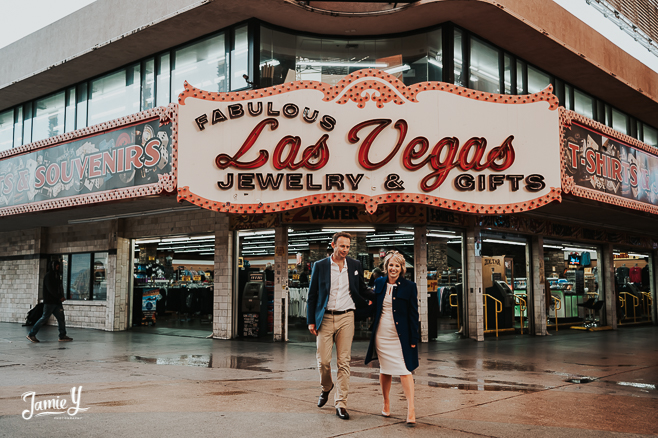 Casual Old School Vegas Elopement | Anita & Greg
