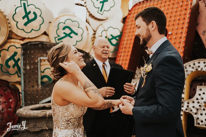 Wedding Photography Neon Museum | Courtney & Ryan