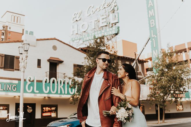 Vintage Las Vegas Elopement | Sara & Rich