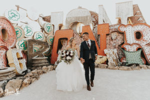 Wedding At Neon Museum Las Vegas