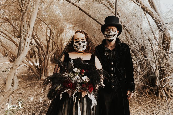 Till Death Wedding | Gothic Dark Wedding | Tarryn & Brandon