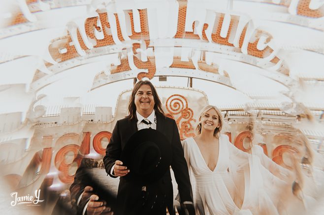 Rock N Roll Vegas Elopement | Sarah & Merritt