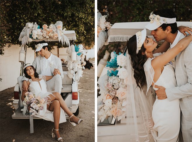 Palm Springs Elopement Golf Chic | Sophie & Chris