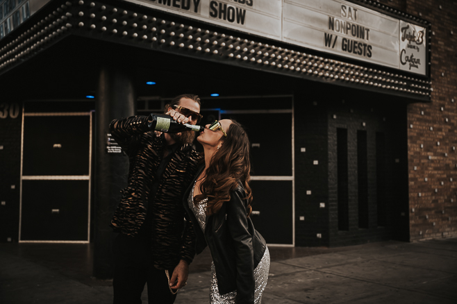 rock aesthetic vegas elopement