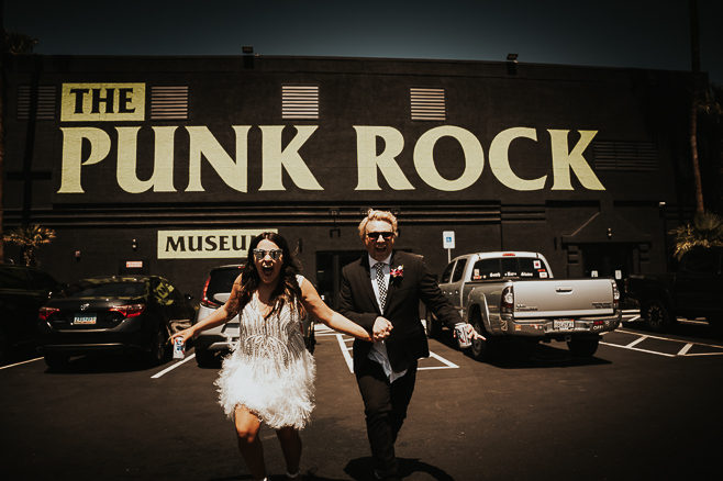 Wedding At The Punk Rock Museum Vegas – Marisa & Matt