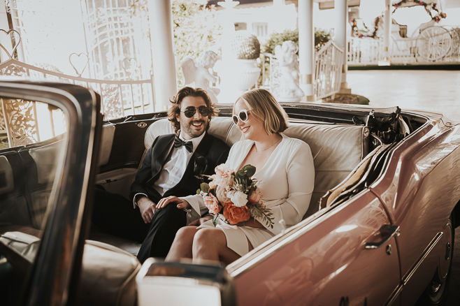 Cool Moody Downtown Vegas Wedding