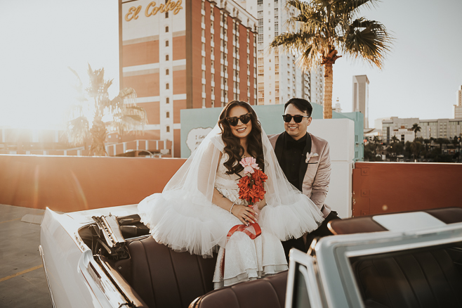 Vintage Style Las Vegas Chapel Wedding | Carolyn & Jesse