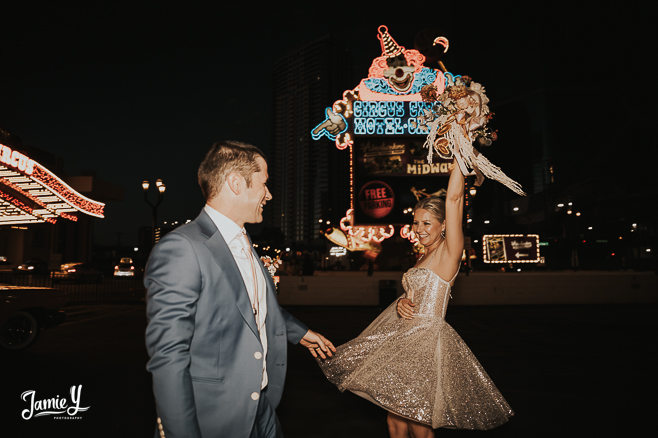 Downtown Vegas Elopement With Elvis | Gregor & Jodi
