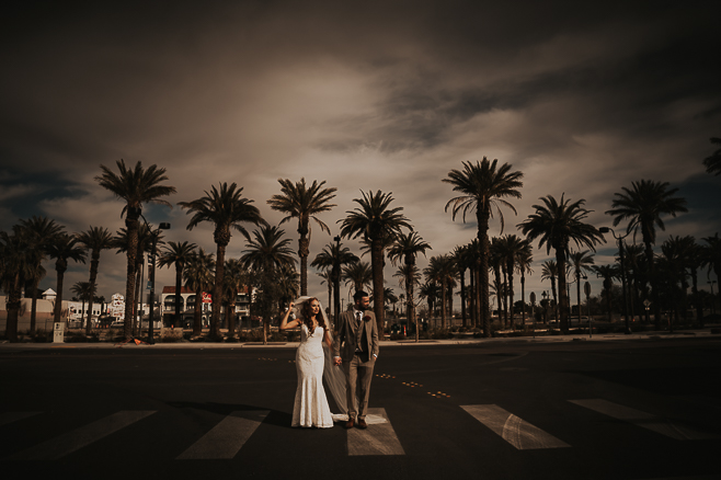 Fun edgy modern wedding in downtown las vegas