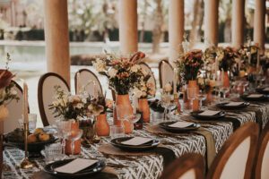 micro wedding table setting at amanjena marrakech