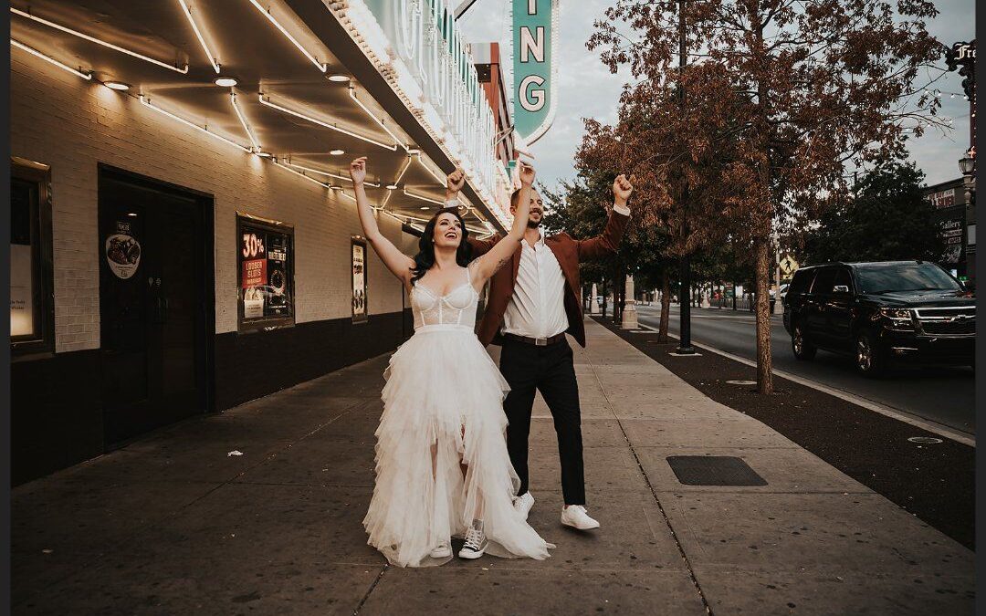 Downtown Las Vegas Engagement Photography | Desiree & Michael