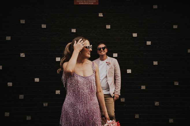 Colorful Vow Renewal Las Vegas | Amelia & Brad