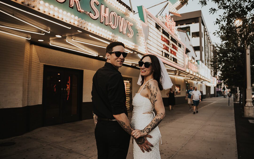 Edgy Las Vegas Elopement Photography | Jennifer & Chris