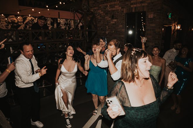 wedding reception at commonwealth las vegas on fremont