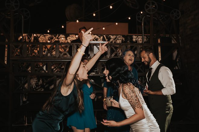 wedding reception at commonwealth las vegas on fremont