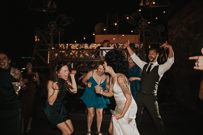 wedding reception at commonwealth las vegas on fremont