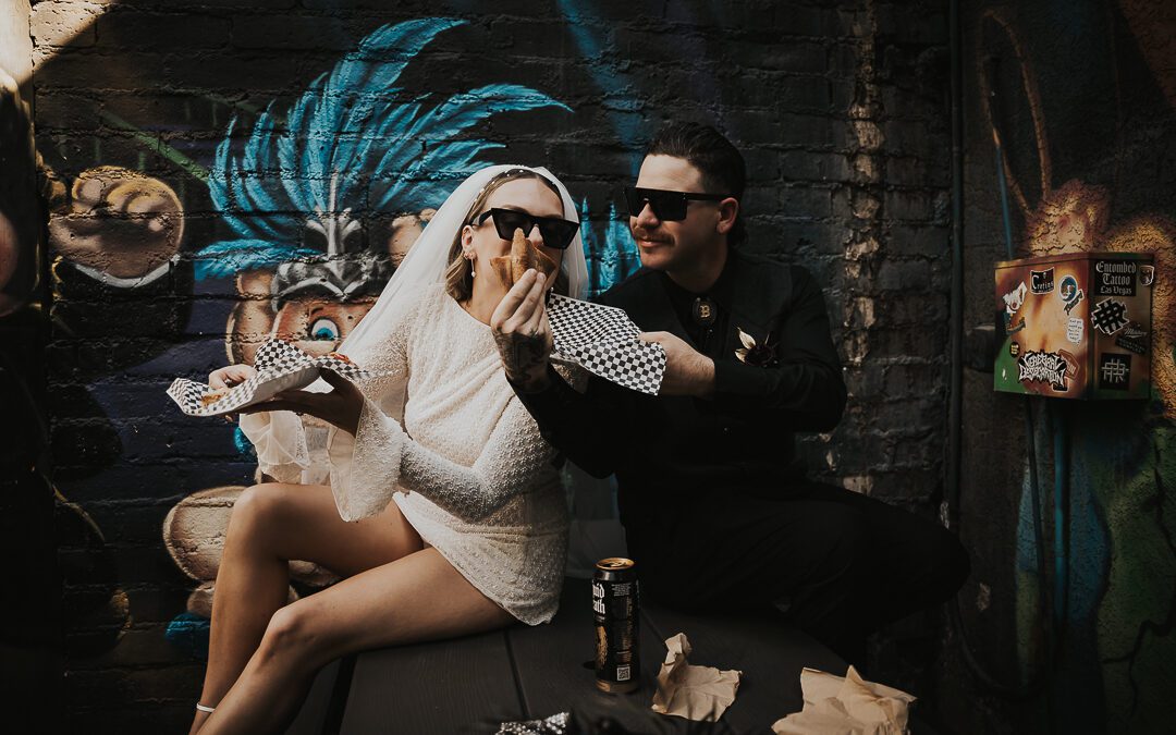 Western Rock N Roll Elopement in Vegas | Lauren & Chad