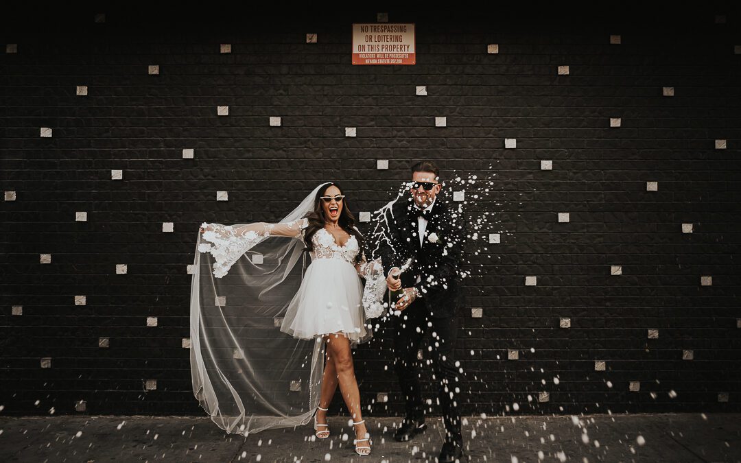 Glam Las Vegas Elopement | Emma & Dan