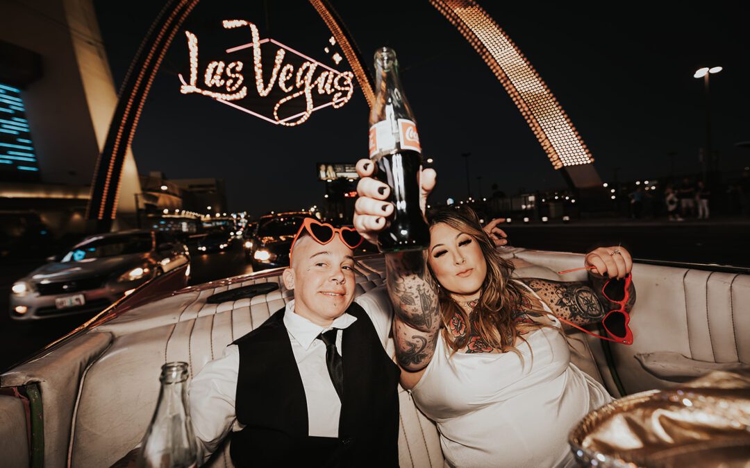 Rock N Roll Vegas Wedding | Jenny & Diane